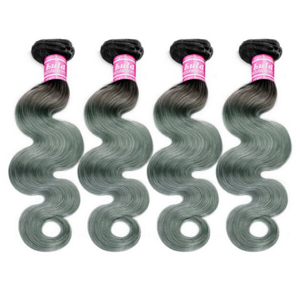 Virgin Hair Body Wave 1B/ Grey Hair Bundles - Image 2